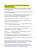 PSYCH 100 2026&sol;2027 TEST PAPER QUESTIONS AND ANSWERS GRADED A&plus;