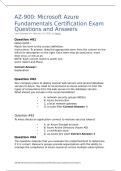AZ-900 Microsoft Azure Fundamentals Certification Exam Questions and Answers