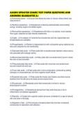 AASDN UPDATED EXAMS TEST PAPER QUESTIONS AND ANSWERS GUARANTEE A&plus;
