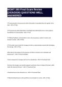 MGMT 300 Final Exam Review &lpar;2025&sol;2026&rpar; QUESTIONS WELL ANSWERED 