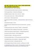 AKA MIP UPDATED ACTUAL FINAL PAPER QUESTIONS AND ANSWERS GUARANTEE A&plus;
