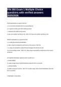 FIN 300 Exam 1 Multiple Choice questions with verified answers 2025&sol;2026