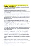 CEFP UPDATED ACTUAL FINAL PAPER QUESTIONS AND ANSWERS GUARANTEE A&plus;