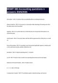 MGMT 300 Accounting questions n answers 2025&sol;2026
