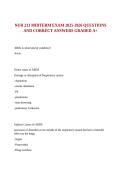 NUR 213 MIDTERM EXAM 2025-2026 QUESTIONS AND CORRECT ANSWERS GRADED A&plus;