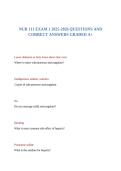 NUR 111 EXAM 1 2025-2026 QUESTIONS AND CORRECT ANSWERS GRADED A&plus;