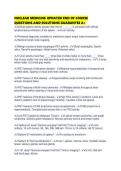 NUCLEAR MEDICINE UPDATED END OF COURSE QUESTIONS AND SOLUTIONS GUARANTEE A&plus;