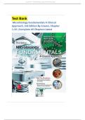 TEST BANK FOR MICROBIOLOGY FUNDAMENTALS A CLINICAL APPROACH 3RD EDITION BY COWAN &comma; CHAPTER 1-22 &comma; ALL CHAPTERS