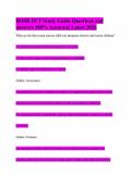 BOSR DCF Study Guide Questions and answers 100&percnt; Accurate&vert; Latest 2026