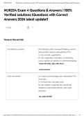 NUR254 Exam 4 Questions & Answers &vert; 100&percnt; Verified solutions &vert;Questions with Correct Answers 2026 latest update&excl;&excl;