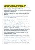 FLORIDA CAM UPDATED COMPREHENSIVE EXAM QUESTIONS AND SOLUTIONS GUARANTEE