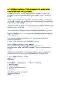 ACTG 313 UPDATED ACTUAL FINAL EXAM QUESTIONS AND SOLUTIONS GUARANTEE