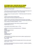 TPI FITNESS LEVEL 2 UPDATED END OF COURSE QUESTIONS AND SOLUTIONS GUARANTEE