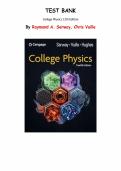 College Physics&comma; 12th Edition &lpar;Raymond A&period; Serway&rpar; &ndash; Complete Test Bank Chapters 1&ndash;30