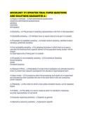 SOCIOLOGY 111 UPDATED FINAL PAPER QUESTIONS AND SOLUTIONS GUARANTEE