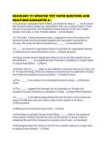 SOCIOLOGY 111 UPDATED TEST PAPER QUESTIONS AND SOLUTIONS GUARANTEE