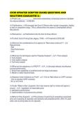 CFCM UPDATED SCRIPTED EXAMS QUESTIONS AND SOLUTIONS GUARANTEE 
