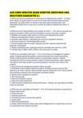 ACO CORB UPDATED EXAM SCRIPTED QUESTIONS AND SOLUTIONS GUARANTEE 