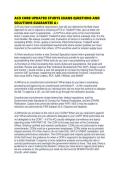 ACO CORB UPDATED STUDYS EXAMS QUESTIONS AND SOLUTIONS GUARANTEE