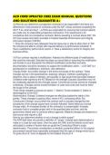 ACO CORB UPDATED CORE EXAM MANUAL QUESTIONS AND SOLUTIONS GUARANTEE