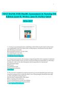 Complete Test Bank for Health Assessment in Nursing 5th Edition by Weber & Kelley &vert; 500&plus; Chapter-by-Chapter Multiple-Choice Questions &vert; Graded A&plus; 2026&vert;ISBN&colon;9781451142808 