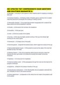 OEC UPDATED TEST COMPREHENSIVE EXAM QUESTIONS AND SOLUTIONS GUARANTEE
