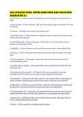 OEC UPDATED FINAL PAPER QUESTIONS AND SOLUTIONS GUARANTEE 