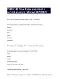 PUBH 101 Final Exam questions n correct answers rated A&plus; 2025&sol;2026