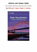 Data Visualization&colon; Exploring and Explaining with Data&comma; 2nd Edition &lpar;Jeffrey D&period; Camm&rpar; &ndash; Complete Solutions Manual Chapters 1&ndash;9