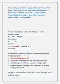 Physics Assessment C165 Integrated Physical Science WGU   Exam &vert;&vert;  Most  Recent Exam 2026-2027 Actual Complete   Real Exam   Questions  And Correct Answers  &lpar;Verified  Answers&rpar; Already Graded A&plus;  Guaranteed Success&excl;&excl; &vert;  Newest  Exam  &vert; Just  Released&excl;&excl;