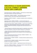 D080 MODULE &num;7 EXAM QUESTIONS & ACTUAL CORRECT ANSWERS RATED 100&percnt; COMPLETE