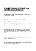 FNP CERTIFICATION REVIEW SET 2026  ANSWERS GUARANTEED PASS 