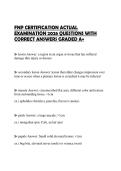 FNP CERTIFICATION ACTUAL  EXAMINATION 2026 QUESTIONS WITH  CORRECT ANSWERS GRADED A&plus; 
