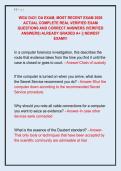 WGU D431 OA EXAM&comma; MOST RECENT EXAM 2026  ACTUAL COMPLETE REAL VERIFIED EXAM  QUESTIONS AND CORRECT ANSWERS &lpar;VERIFIED  ANSWERS&rpar; ALREADY GRADED A&plus; &vert;&vert; NEWEST  EXAM&excl;&excl;&excl; 