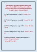 UTA Family 3 Final Exam &vert;&vert;Verified Exam&excl;&excl;&excl;&comma; Most  Recent Version 2026 Actual Complete Real Exam  Questions And Correct Answers &lpar;Verified Answers&rpar;  Already Graded A&plus;&vert;&vert; Newest Exam&excl;&excl;&excl;