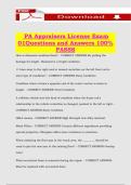 PA Appraisers License Exam 01Questions and Answers 100&percnt; PASSS