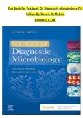 Test Bank For Textbook Of Diagnostic Microbiology 7th  Edition By Connie R&period; Mahon Chapters 1 - 41