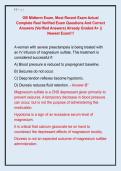 OB Midterm Exam&comma; Most Recent Exam Actual  Complete Real Verified Exam Questions And Correct  Answers &lpar;Verified Answers&rpar; Already Graded A&plus; &vert;&vert;  Newest Exam&excl;&excl;&excl; 