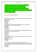 &OpenCurlyDoubleQuote;NURSING CARE OF NEONATE PRACTICE  QUESTIONS &rdquo;LATEST EXAM SOLVED   QUESTIONS & ANSWERS VERIFIED 100&percnt;  GRADED A&plus; &lpar;LATEST VERSION&rpar; WELL REVISED  GUARANTEE PASS