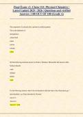 CHEM 110 Final Exam V2 &ndash; Physical Chemistry &vert; Verified Questions & Answers &vert; 100&sol;100 &vert; Grade A &lpar;2026&rpar;