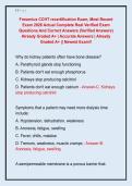 Fresenius CCHT recertification Exam&comma; Most Recent  Exam 2026 Actual Complete Real Verified Exam  Questions And Correct Answers &lpar;Verified Answers&rpar;  Already Graded A&plus; &vert; Accurate Answers &vert; Already  Graded A&plus; &vert;&vert; Newest Exam&excl;&excl; 