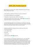 AAPC CPC Practice Exam B - AAPC EXAM STUDY GUIDE ACCURATE QUESTIONS AND CORRECT DETAILED ANSWERS WITH RATIONALES &vert;&vert; 100&percnt; GUARANTEED PASS <BRAND NEW VERSION>