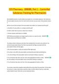 CVS Pharmacy - PHARMACY TECH EXAM STUDY GUIDE ACCURATE QUESTIONS AND CORRECT DETAILED ANSWERS WITH RATIONALES &vert;&vert; 100&percnt; GUARANTEED PASS <BRAND NEW VERSION>