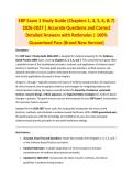 EBP Exam 1 Study Guide - EBP EXAM STUDY GUIDE ACCURATE QUESTIONS AND CORRECT DETAILED ANSWERS WITH RATIONALES &vert;&vert; 100&percnt; GUARANTEED PASS <BRAND NEW VERSION>