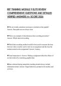 RBT TRAINING MODULE 9 ELITE REVIEW COMPREHENSIVE QUESTIONS AND DETAILED VERIFIED ANSWERS A&plus; SCORE 2026