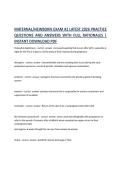 MATERNAL&sol;NEWBORN EXAM &num;2 LATEST 2026 PRACTICE QUESTIONS AND ANSWERS WITH FULL RATIONALES &vert; INSTANT DOWNLOAD PDF