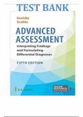 Test Bank for Advanced Assessment Interpreting Findings and Formulating Differential Diagnoses Fifth Edition by Laurie Goolsby&comma; Mary Jo&semi; Grubbs 