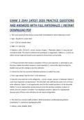 EXAM 3 254V LATEST 2026 PRACTICE QUESTIONS AND ANSWERS WITH FULL RATIONALES &vert; INSTANT DOWNLOAD PDF