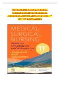 TEST BANK FOR Medical-Surgical Nursing&colon; Concepts for Clinical Judgment and Collaborative Care 11th edition by Donna D&period; Ignatavicius ISBN&colon; 978-0323878265 COMPLETE GUIDE WITH RATIONALES 100&percnt; VERIFIED A&plus; GRADE ASSURED&excl;&excl;&excl;&excl;NEW LATEST UPDATE&excl;&excl;&excl;&excl;&excl;&excl;
