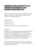 COMMUNITY HEALTH HESI RN V1 V2 V3 CERTIFICATION REVIEW SET 2026 ANSWERS GUARANTEED PASS